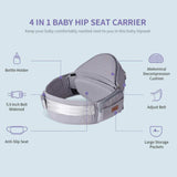 Ergonomic Hip Seat with Cushion Maroon Chronos