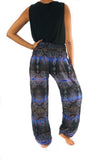 Blue PAISLEY Women's Harem Pants