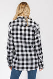 Oversize Boyfriend Plaid Checkered Flannel Lime Milo