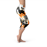 Women's All Over Print Cats Capri Leggings