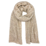 Almond Ultra Plush Alpaca Scarf
