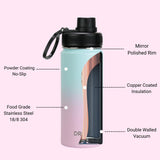 DRINCO® 18oz Stainless Steel Sport Water Bottle - Macaron Orchid Lavender