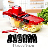 Stainless Steel 6 Blades Vegetable Slicer Yellow Pandora