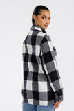 Boyfriend Oversized Soft Flannel Shacket Lime Milo
