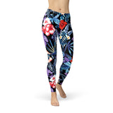 Women's Geometric Tropical Floral Leggings