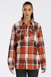 Boyfriend Oversized Soft Flannel Shacket Lime Milo
