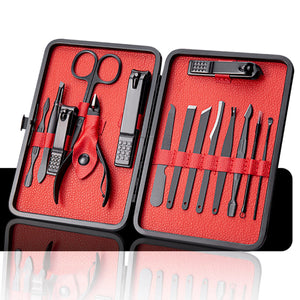 Stainless Steel Manicure Pedicure Set Peach Castor