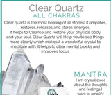 Chakra & Crystal Quartz Stretch Bracelet! Handmade Natural Stones!