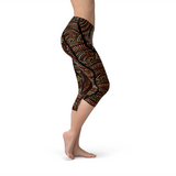 Women's Polka Dots Aboriginal Artwork Capri