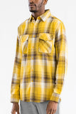 Long Sleeve Checkered Flannel Shirt