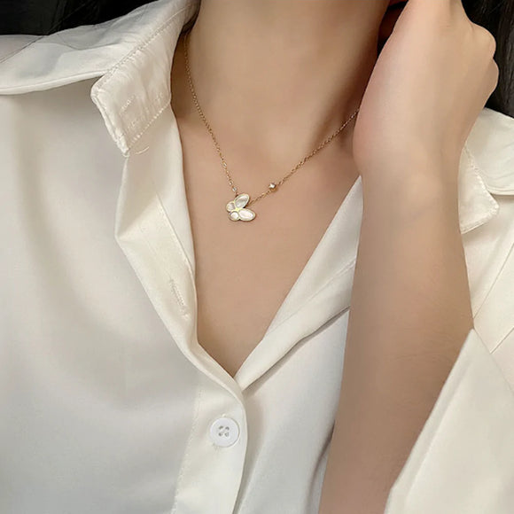 Butterfly Pedant Necklace - Gold Plated