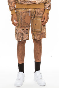 Paisley All Over Print Shorts Lime Milo