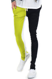 Split Two Tone Track Pants Lime Milo