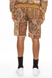 Paisley All Over Print Shorts Lime Milo