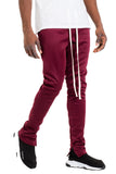 SIMPLE TRACK PANTS- BURGUNDY Lime Milo