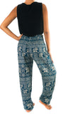 Teal ELEPHANT Harem Women's Pants
