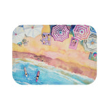 Colorful Day at the Beach Bath Mat Home Accents Yellow Pandora