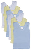 Bambini Boys' Pastel Tank Top 6 Pack