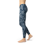Women's Blue Hearts on Heart Leggings