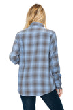 Oversize Boyfriend Plaid Checkered Flannel Lime Milo