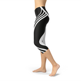 Women's Black Venom Capri Leggings