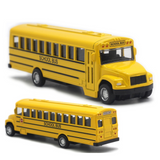 Alloy ABS Plastic School Bus Model