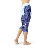 Women's Japanese Dragon Capri Leggings