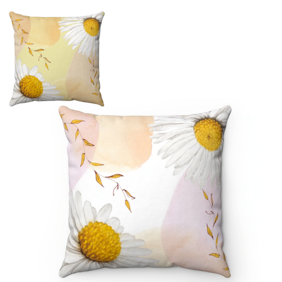 Daisies Cushion Home Decoration Accents - 4 Sizes Yellow Pandora