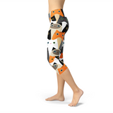 Women's All Over Print Cats Capri Leggings