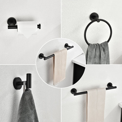 6 Piece Bathroom Towel Rack Set Wall Mount