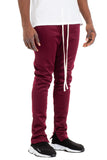 SIMPLE TRACK PANTS- BURGUNDY Lime Milo