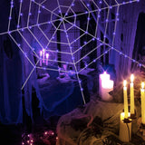 Halloween Large Light Up Cobweb Display Prop