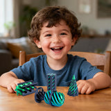 Impossible Cone Fidget Toys, 3D Printed Spiral Desk Gadgets (4 Pack)