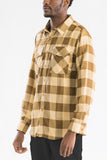 Long Sleeve Checkered Flannel Shirt
