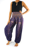 Purple PEACOCK Women's Harem Pants