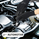 12 Pair PU-Coated | Safety Work Gloves | Ultra-Light | Black | L Cerise Jasper