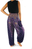 Purple PEACOCK Women's Harem Pants