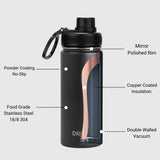 DRINCO® 18oz Stainless Steel Sport Water Bottle - Black Orchid Lavender