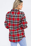 Oversize Boyfriend Plaid Checkered Flannel Lime Milo