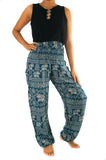 Teal ELEPHANT Harem Women's Pants