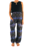 Blue PAISLEY Women's Harem Pants