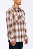 Long Sleeve Checkered Flannel Shirt