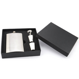 Premium 8oz Flask with Gift Box,  Funnel and Two Shot Glasses Lime Sycamore
