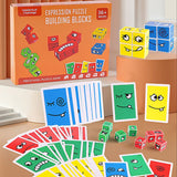 Zunammy Expression Puzzle Building Blocks Game