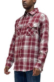 Long Checkered Flannel Shirt