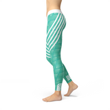 Women's Turquoise Sports Leggings