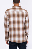 Long Sleeve Checkered Flannel Shirt