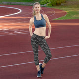 Women's Black Camo Capri Leggings