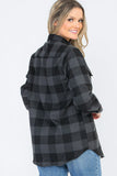 Oversize Boyfriend Plaid Checkered Flannel Lime Milo