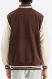 Melton Varsity Letterman Jacket Lime Milo